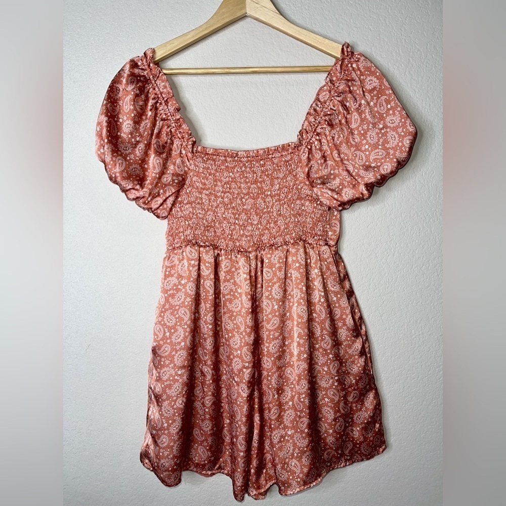 Dress Forum Babydoll Paisley Romper Size Medium - Picture 3 of 9
